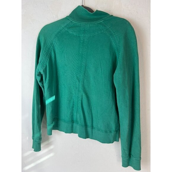 Retro Brand Zip Sweatshirt Green Size Large - Picture 4 of 6